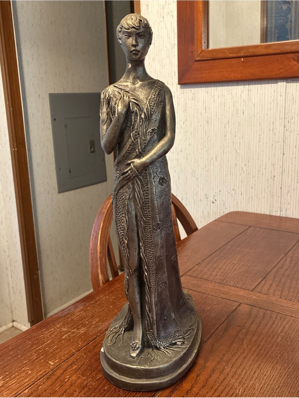 Vintage Austin Production ‘83 Sculpture Art Deco Woman after Vallery 17"